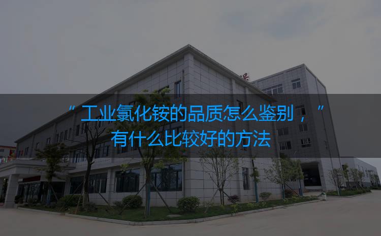 工業(yè)氯化銨的品質(zhì)怎么鑒別，有什么比較好的方法嗎？